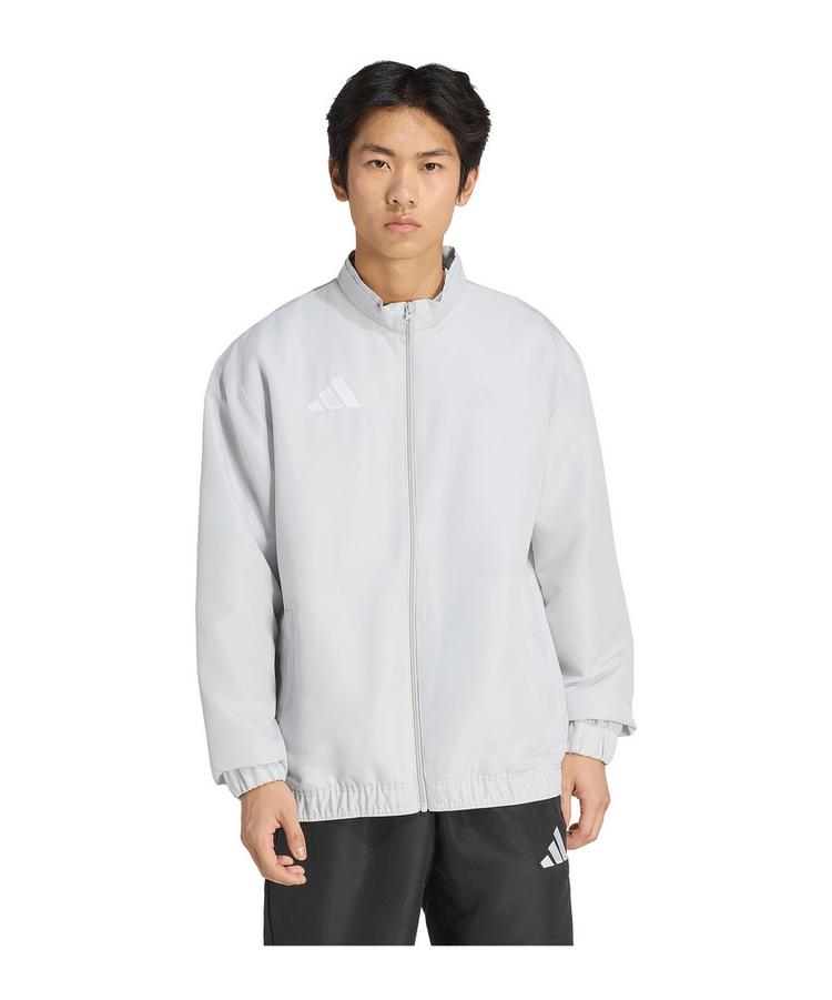 adidas adidas Entrada 26 Pr&auml;sentationsjacke Wei&szlig; Trainingsjacke Herren - grauweiss - 0 | SportScheck