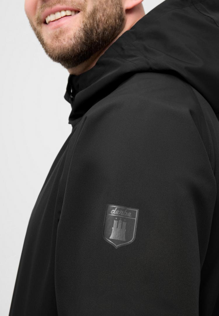 Derbe Derbe Deutby Regenjacke Herren - jet black_black - 1 | SportScheck