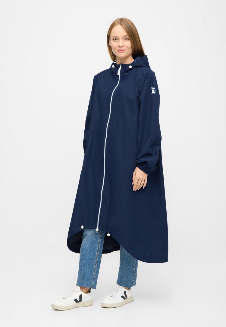 Derbe Derbe Kapby Regenmantel Damen - navy peony - 0 | SportScheck