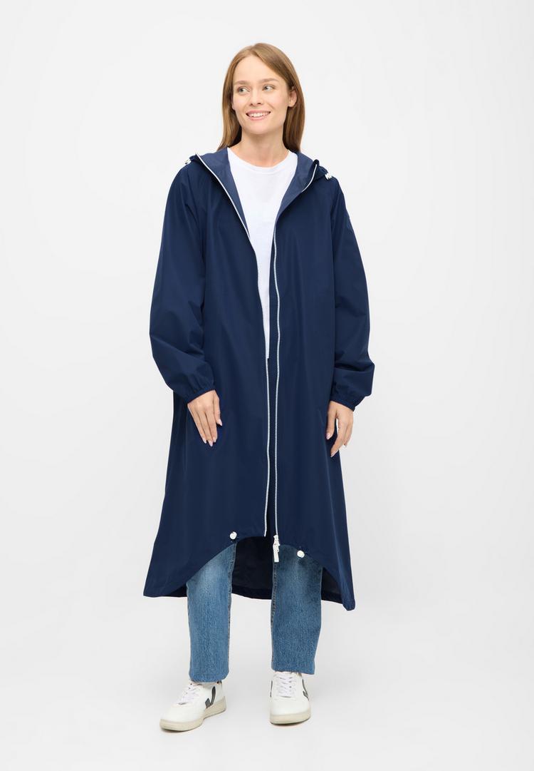Derbe Derbe Kapby Regenmantel Damen - navy peony - 1 | SportScheck