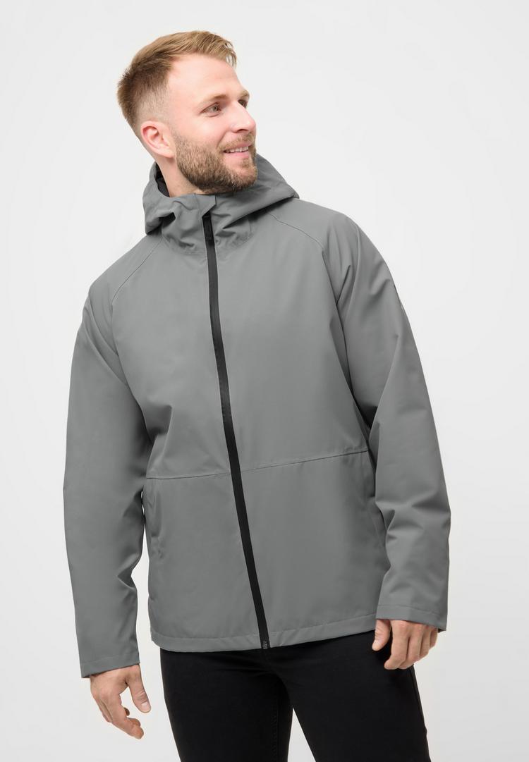 Derbe Derbe Deutby Regenjacke Herren - neutral gray_jet black - 0 | SportScheck