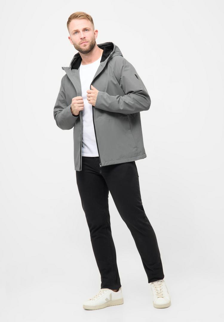 Derbe Derbe Deutby Regenjacke Herren - neutral gray_jet black - 1 | SportScheck