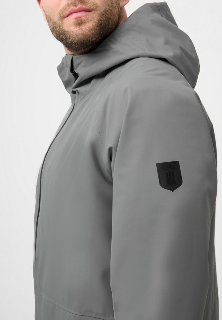 Derbe Derbe Deutby Regenjacke Herren - neutral gray_jet black - 1 | SportScheck