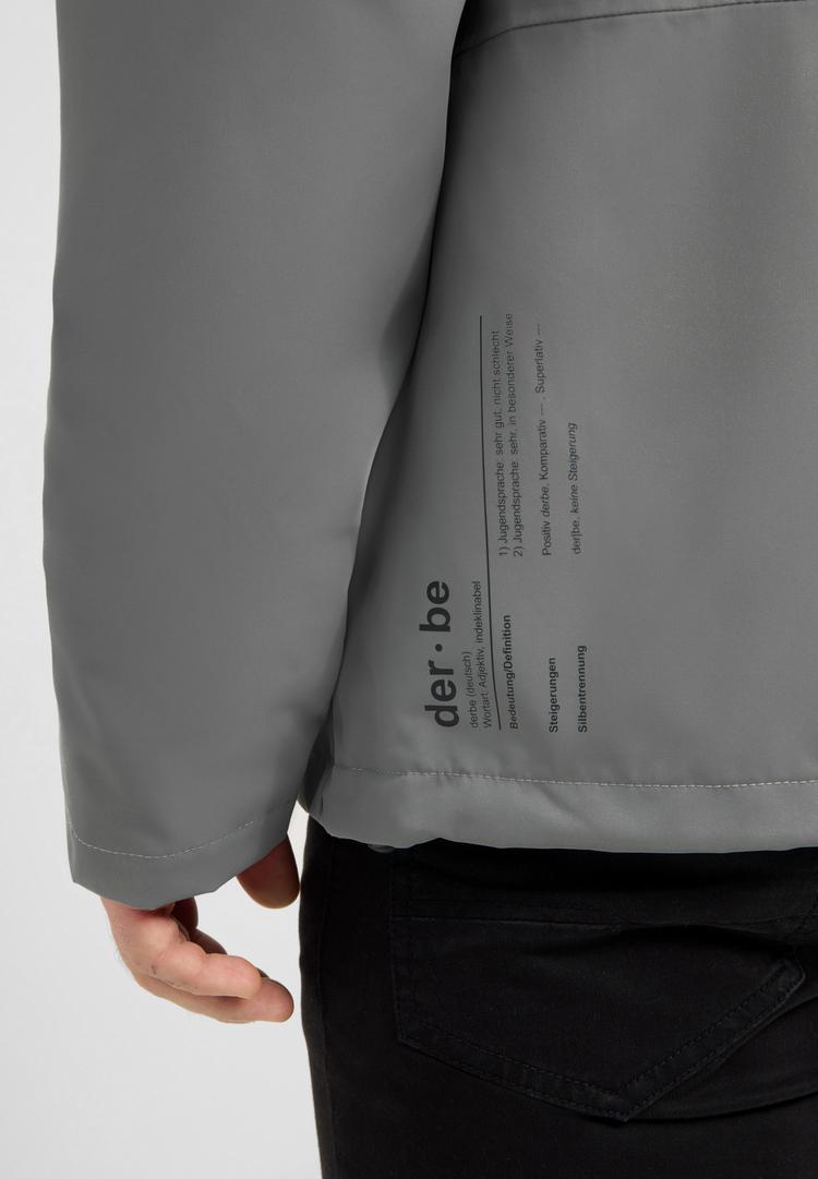 Derbe Derbe Deutby Regenjacke Herren - neutral gray_jet black - 2 | SportScheck