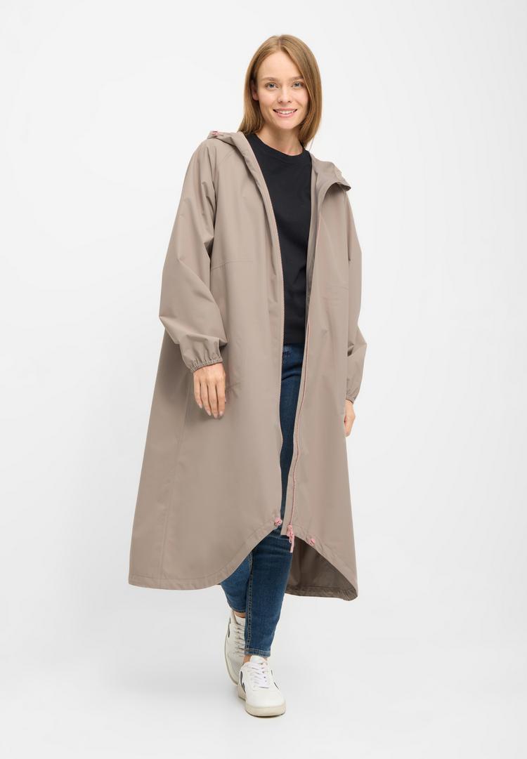 Derbe Derbe Kapby Regenmantel Damen - Cobblestone - 0 | SportScheck