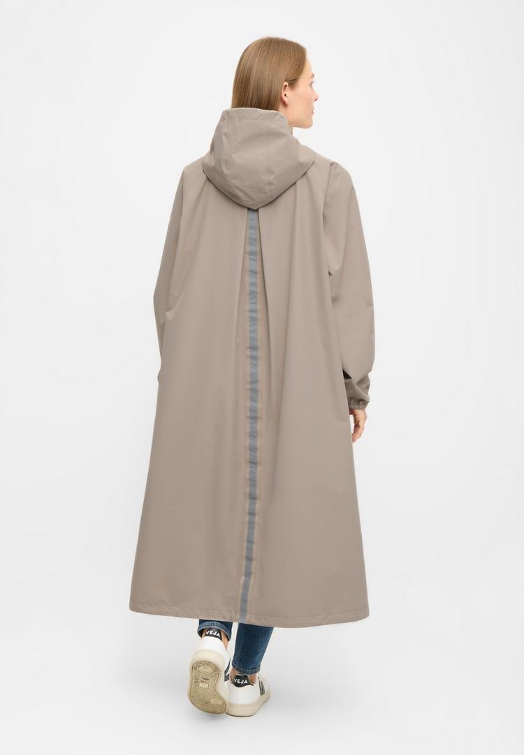 Derbe Derbe Kapby Regenmantel Damen - Cobblestone - 1 | SportScheck