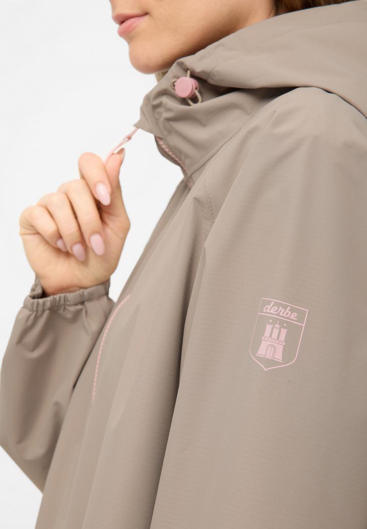 Derbe Derbe Kapby Regenmantel Damen - Cobblestone - 0 | SportScheck