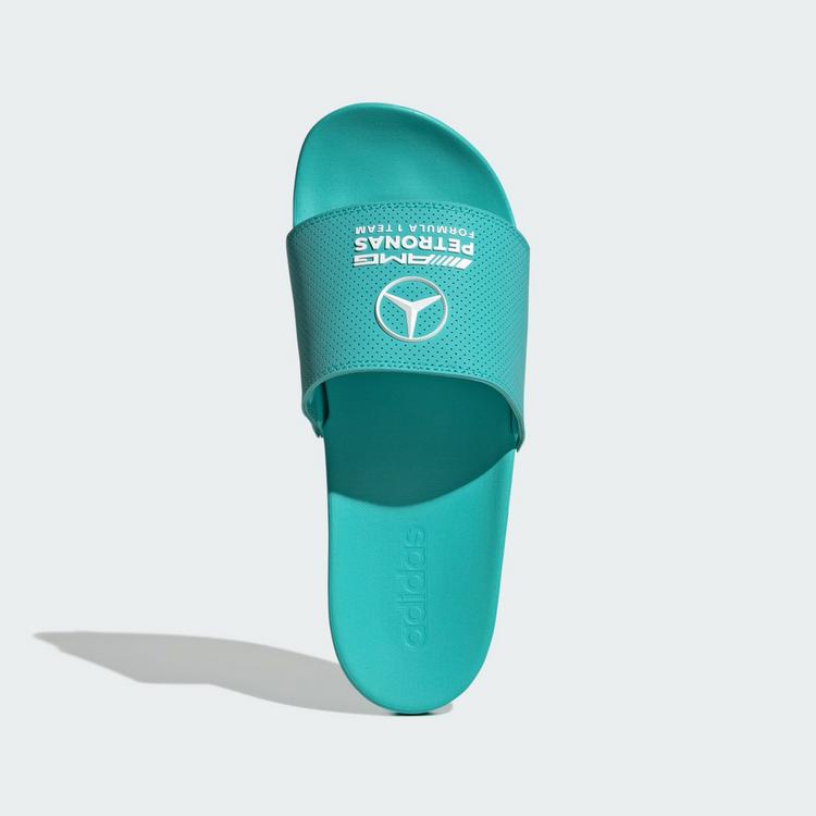 adidas adidas adilette Comfort MER Badeschlappen Slipper - Semi Mint Rush / Semi Mint Rush / Cloud White - 1 | SportScheck