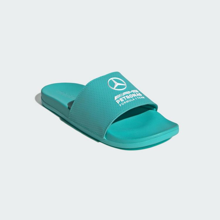 adidas adidas adilette Comfort MER Badeschlappen Slipper - Semi Mint Rush / Semi Mint Rush / Cloud White - 3 | SportScheck