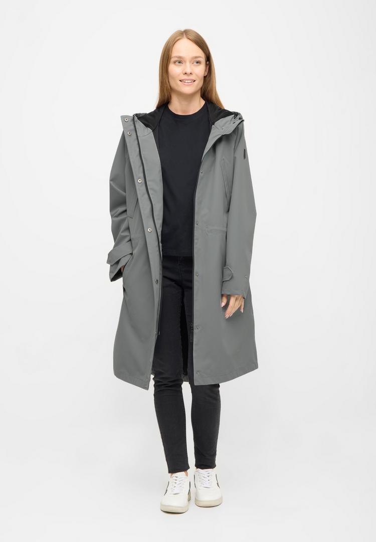 Derbe Derbe Deutby Regenmantel Damen - neutral gray_jet black - 1 | SportScheck