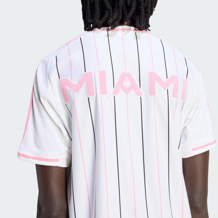 adidas adidas Inter Miami CF Baseballtrikot Funktionsshirt Herren - White / Bliss Pink - 1 | SportScheck