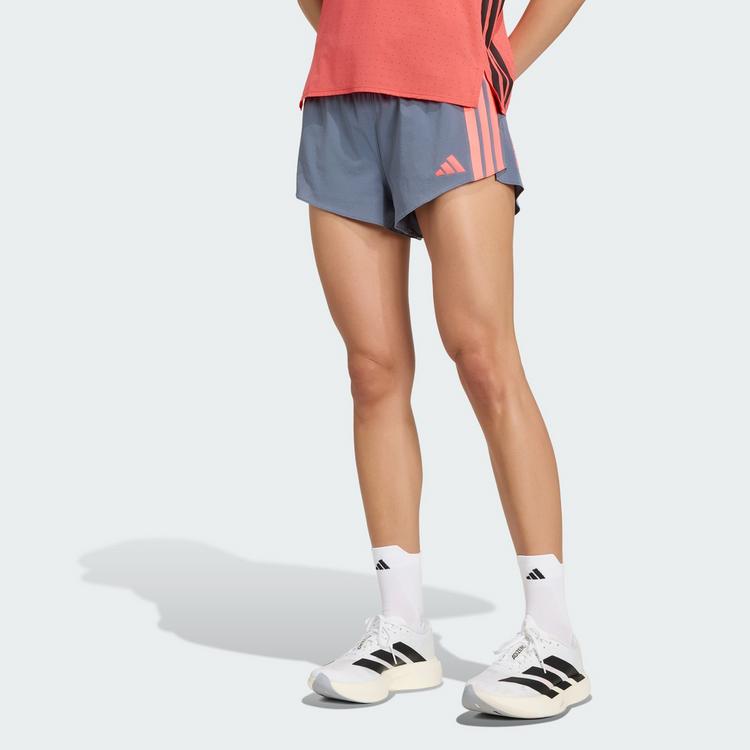 adidas adidas Adizero Running Gel Pocket Shorts Funktionsshorts Damen - Onix / Solar Turbo - 0 | SportScheck