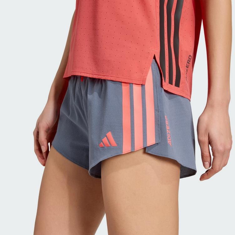 adidas adidas Adizero Running Gel Pocket Shorts Funktionsshorts Damen - Onix / Solar Turbo - 0 | SportScheck