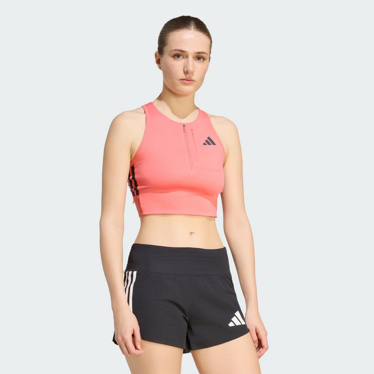 adidas adidas Adizero Running Crop-Top, Geltasche Croptop Damen - Semi Turbo - 0 | SportScheck
