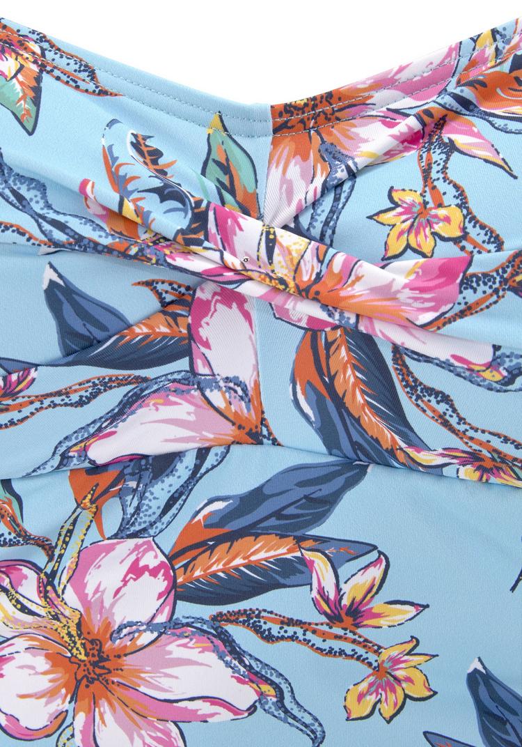 Lascana Lascana Badeanzug Badeanzug Damen - hellblau-bedruckt - 4 | SportScheck