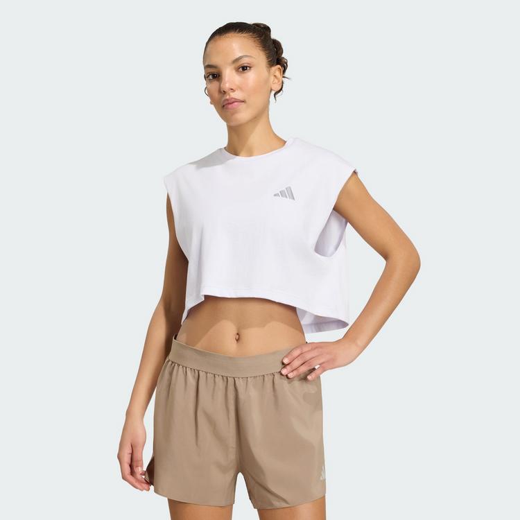 adidas adidas adi365 Running Essentials Crop T-Shirt T-Shirt Damen - Frozen Purple - 0 | SportScheck