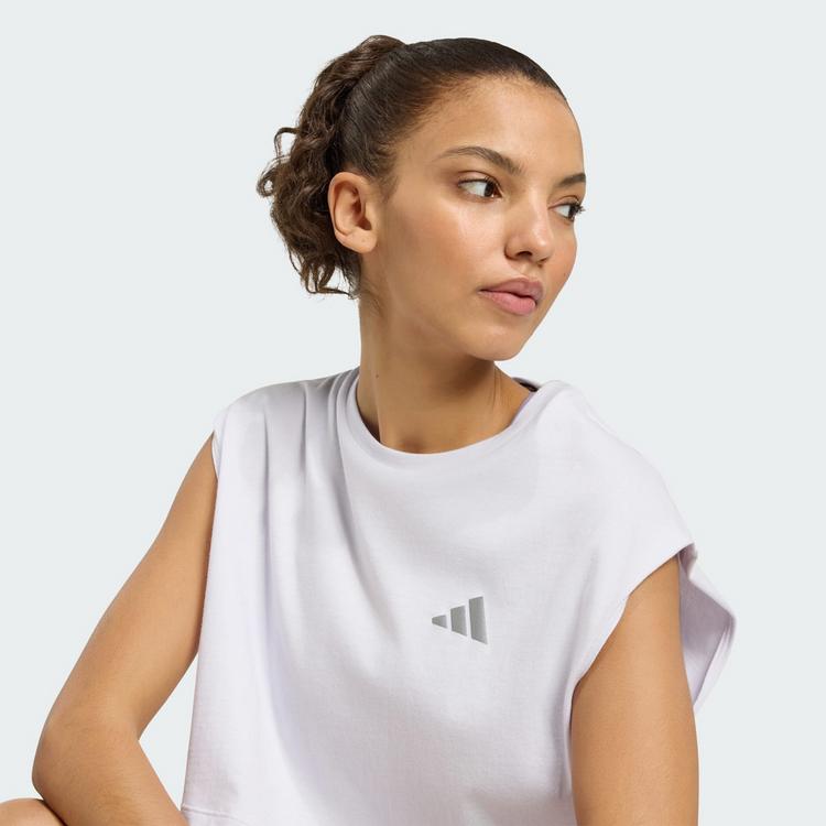 adidas adidas adi365 Running Essentials Crop T-Shirt T-Shirt Damen - Frozen Purple - 0 | SportScheck