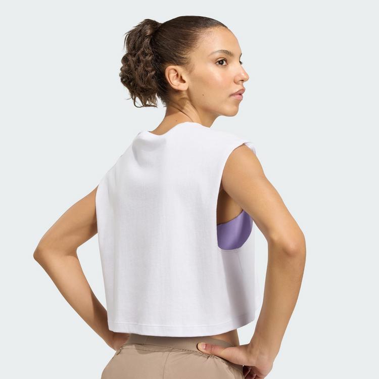 adidas adidas adi365 Running Essentials Crop T-Shirt T-Shirt Damen - Frozen Purple - 1 | SportScheck