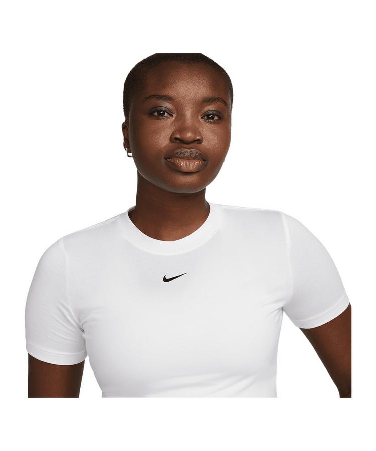 Nike Nike Essential SLM Crop T-Shirt Damen T-Shirt Damen - weissschwarz - 0 | SportScheck