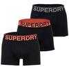 Superdry Boxershort Unterhose Herren - Schwarz/Orange