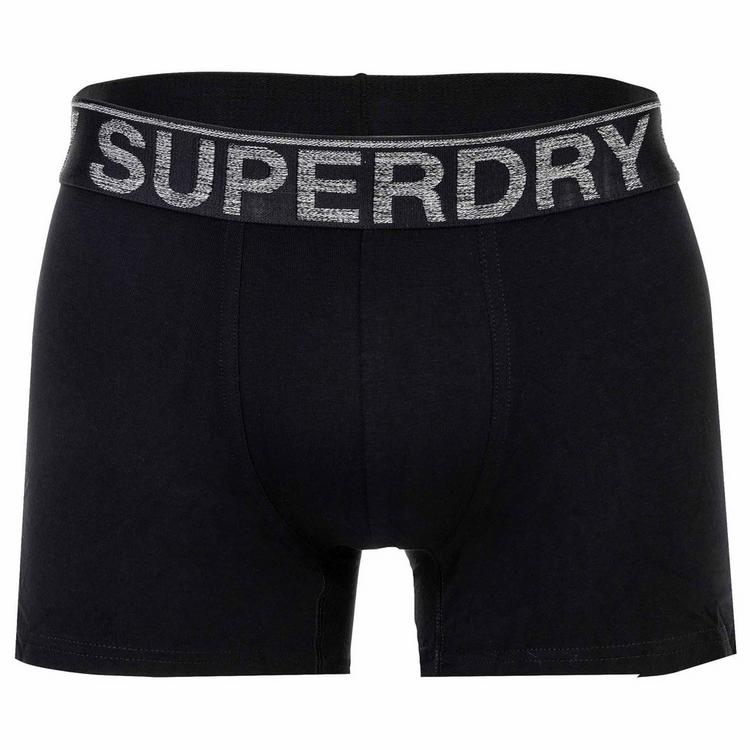Superdry Superdry Boxershort Unterhose Herren - Schwarz/Orange - 2 | SportScheck