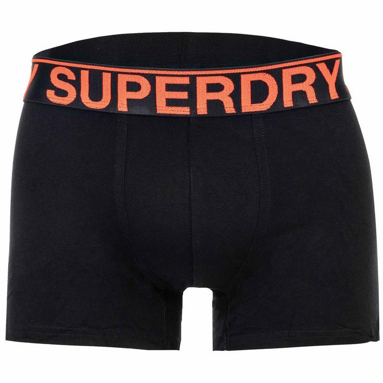 Superdry Superdry Boxershort Unterhose Herren - Schwarz/Orange - 4 | SportScheck