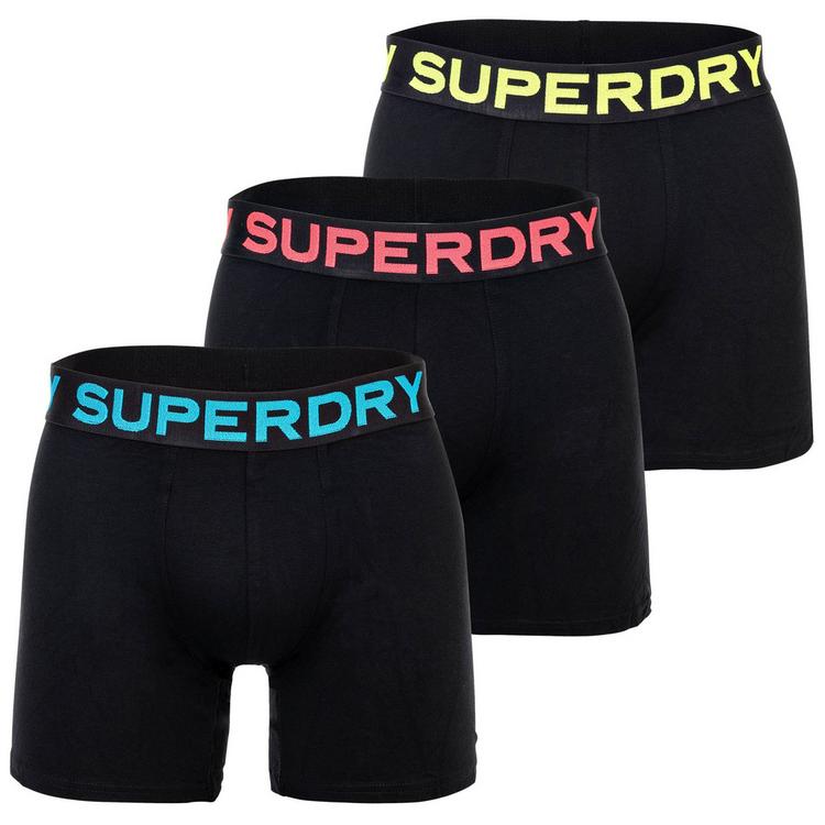 Superdry Superdry Boxershort Unterhose Herren - Schwarz/Blau/Gelb - 0 | SportScheck
