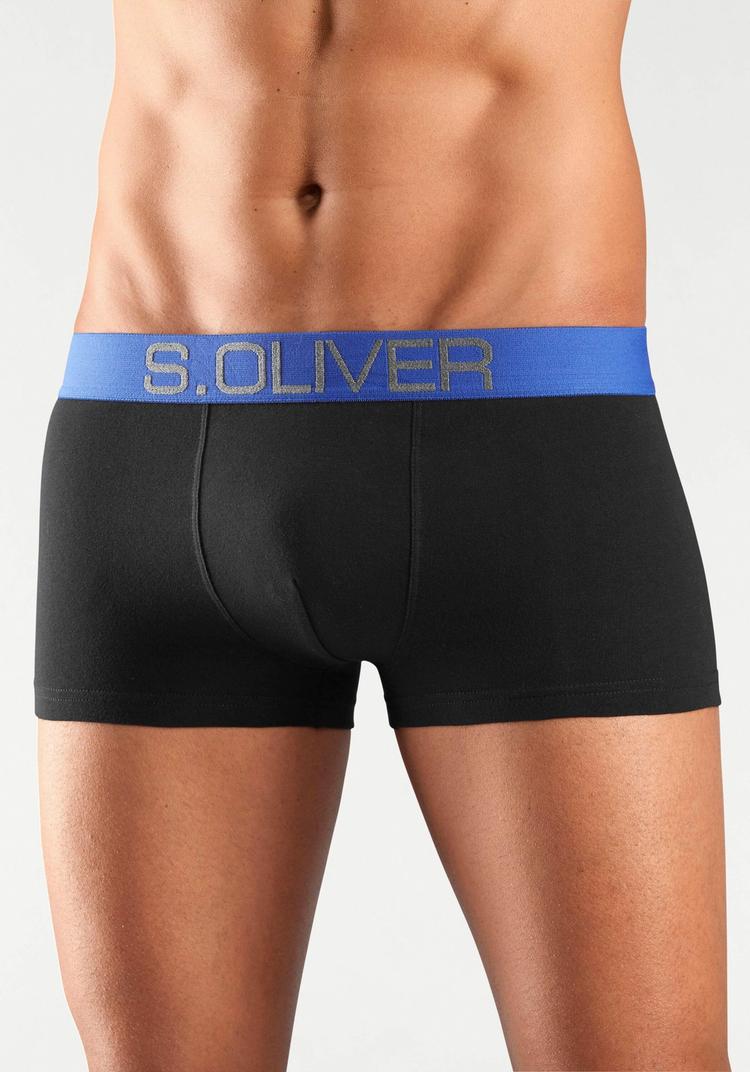 S.OLIVER S.OLIVER Hipster Unterhose Herren - schwarz-blau, schwarz-petrol, schwarz-grau, schwarz-rot - 0 | SportScheck