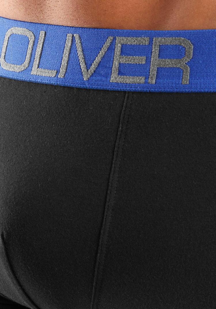 S.OLIVER S.OLIVER Hipster Unterhose Herren - schwarz-blau, schwarz-petrol, schwarz-grau, schwarz-rot - 1 | SportScheck