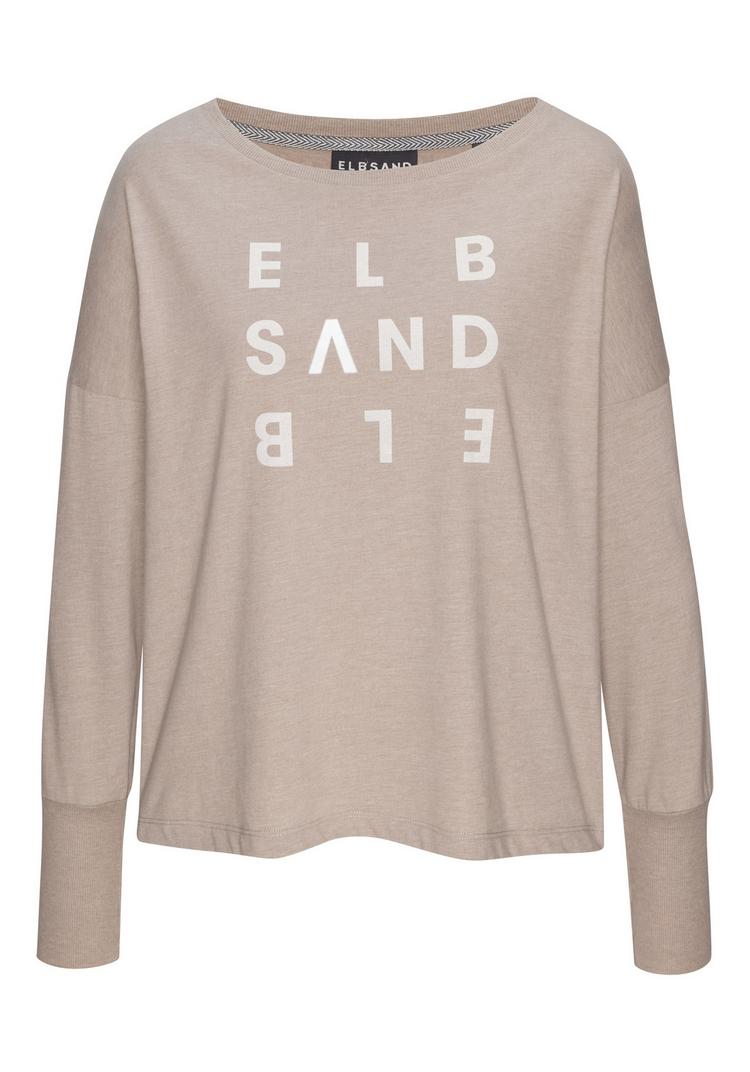 ELBSAND ELBSAND Longsleeve Longshirt Damen - taupe meliert - 0 | SportScheck