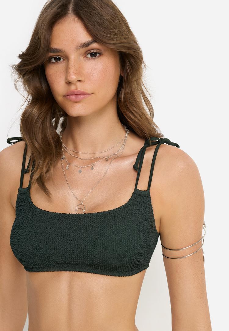 LSCN by Lascana LSCN by Lascana Bustier-Bikini-Top Bikini Oberteil Damen - piniengr&uuml;n - 3 | SportScheck