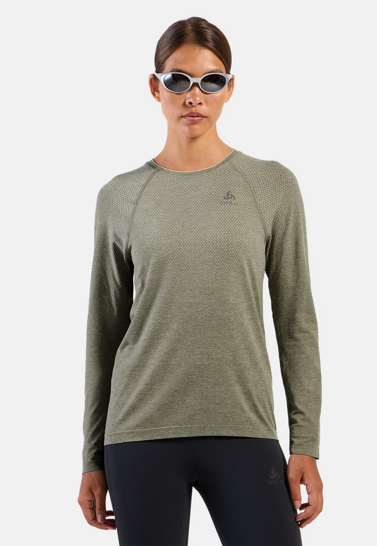 Odlo Odlo Essentials Seamless Laufshirt 2.0 Funktionsshirt Damen - vetiver melange(40457) - 0 | SportScheck