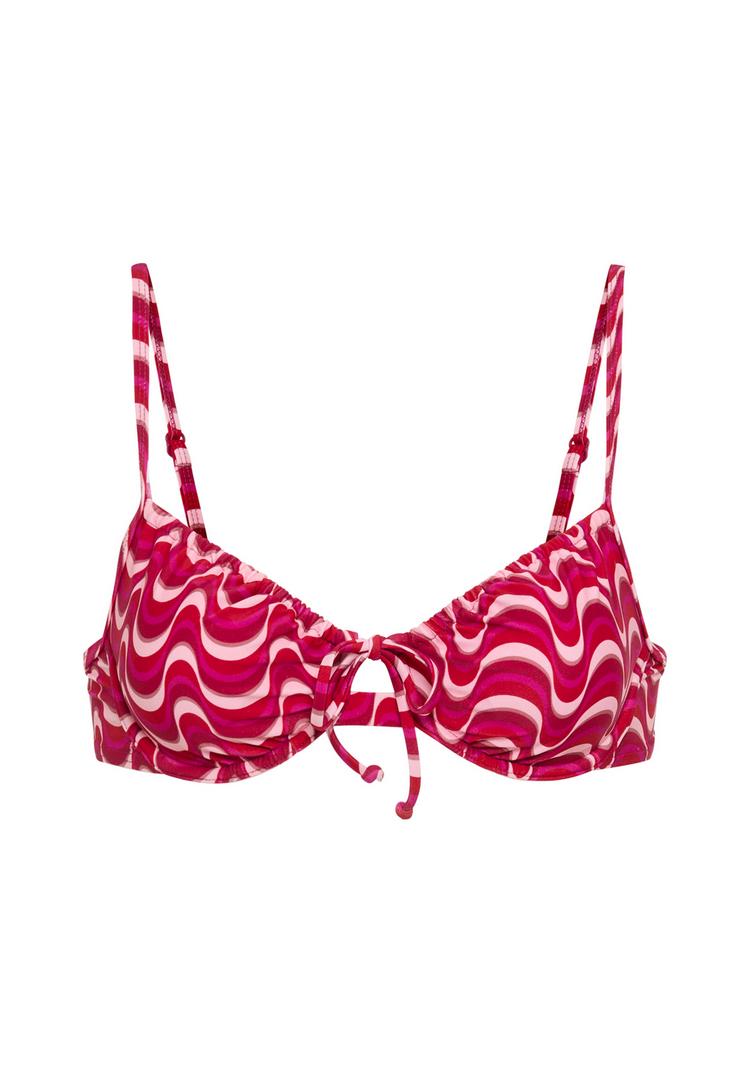 LSCN by Lascana LSCN by Lascana B&uuml;gel-Bikini-Top Bikini Oberteil Damen - pink waves - 0 | SportScheck