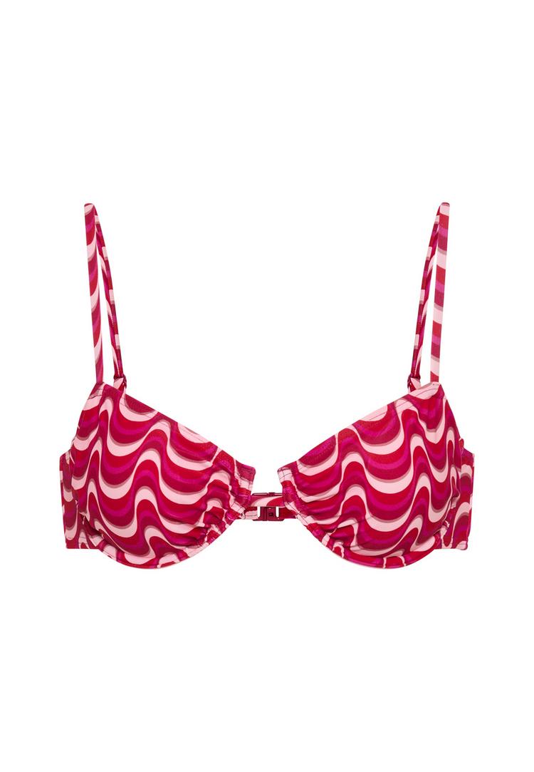 LSCN by Lascana LSCN by Lascana B&uuml;gel-Bikini-Top Bikini Oberteil Damen - pink waves - 1 | SportScheck