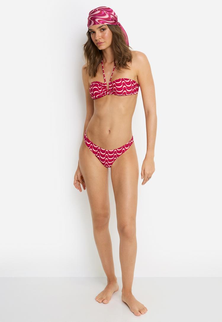 LSCN by Lascana LSCN by Lascana Bandeau-Bikini-Top Bikini Oberteil Damen - pink waves - 6 | SportScheck