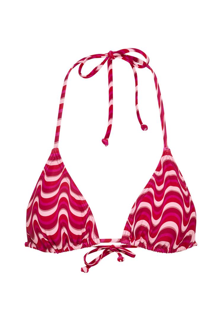 LSCN by Lascana LSCN by Lascana Triangel-Bikini-Top Bikini Oberteil Damen - pink waves - 1 | SportScheck