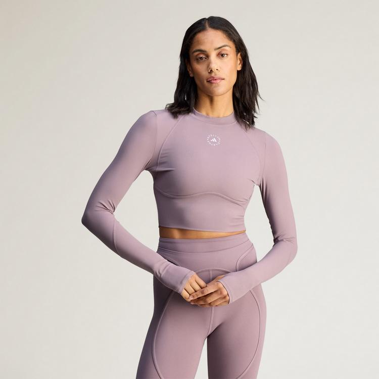 adidas adidas adidas By Stella McCartney Croptop Damen - Legacy Purple - 0 | SportScheck