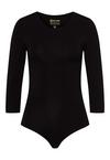 Snocks Body langarm Bodysuit Damen - schwarz