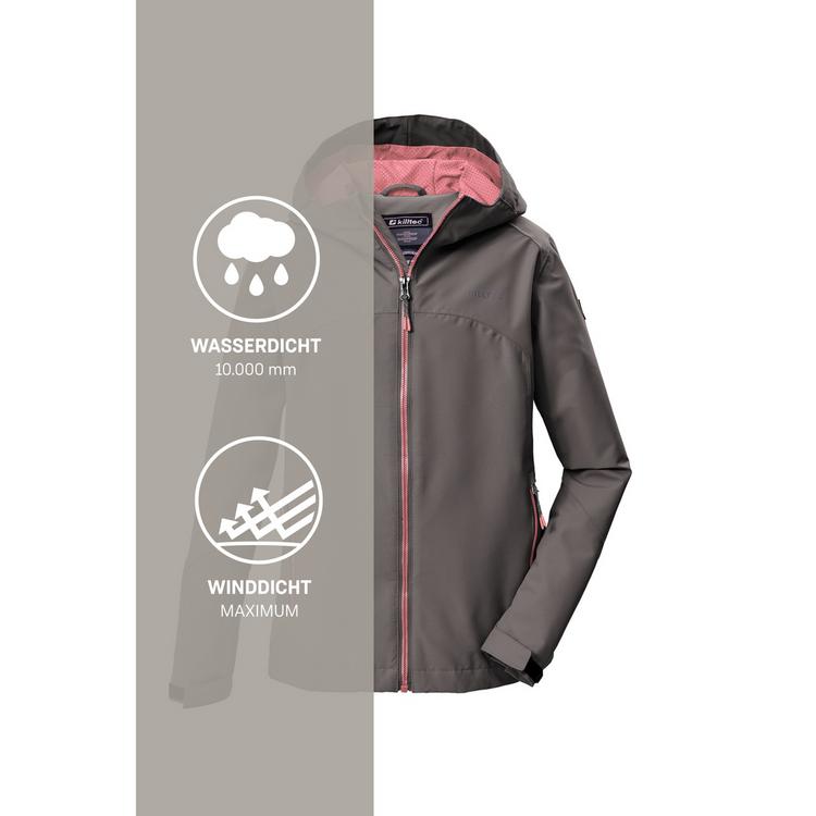 KILLTEC KILLTEC KOS 157 GRLS JCKT Softshelljacke Kinder - Grau0629 - 4 | SportScheck