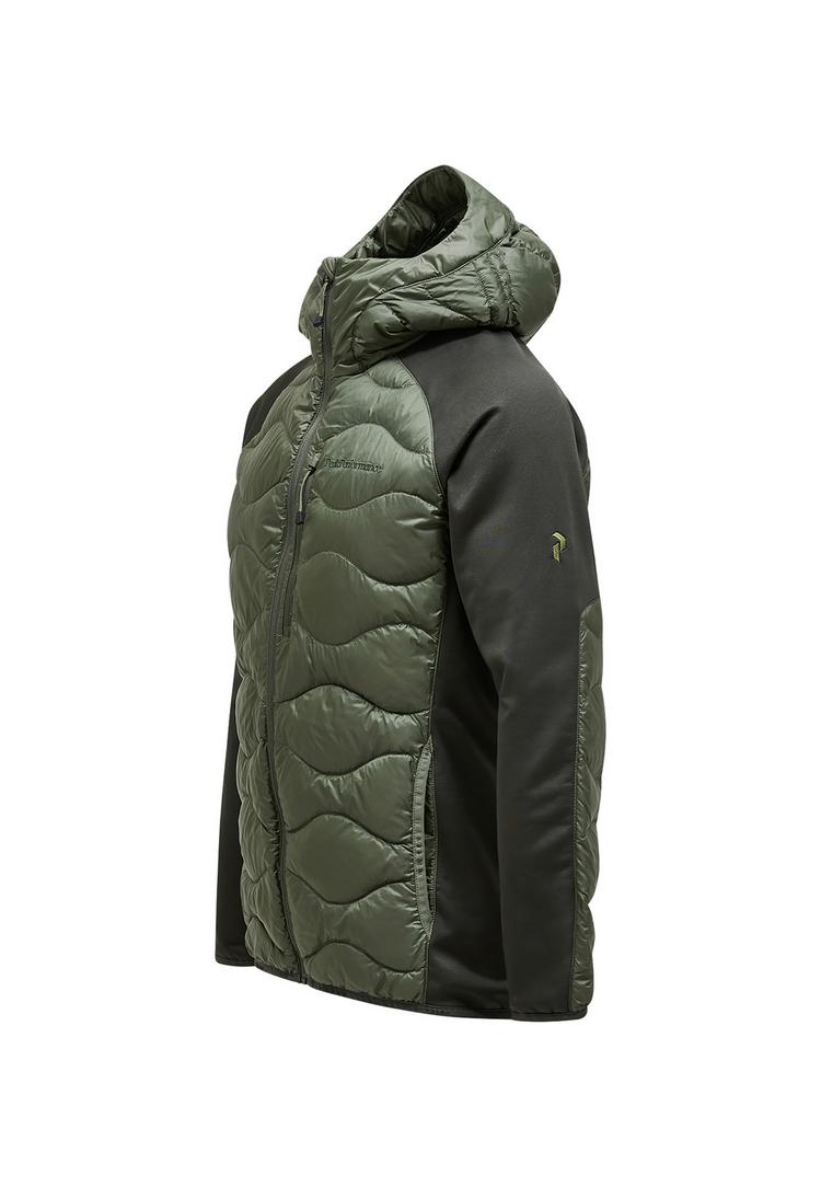 Peak Performance Peak Performance M Helium Down Hybrid Hood Trainingsjacke Herren - DUNKELGR&Uuml;N - 0 | SportScheck