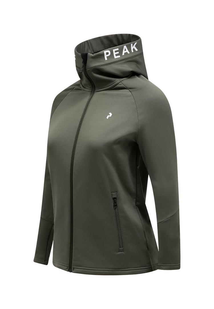 Peak Performance Peak Performance W Rider Zip Hood Fleecejacke Damen - olive - 0 | SportScheck