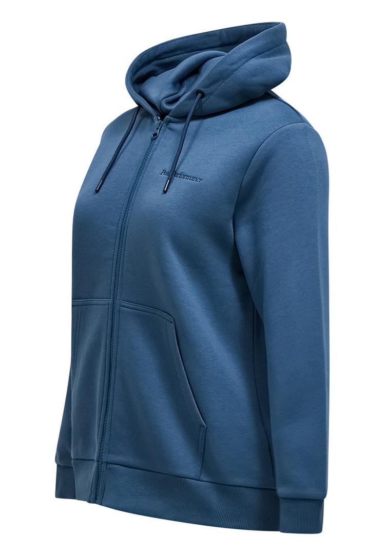 Peak Performance Peak Performance W Original Small Logo Zip Hood Sweatshirt Damen - taubenblau - 2 | SportScheck