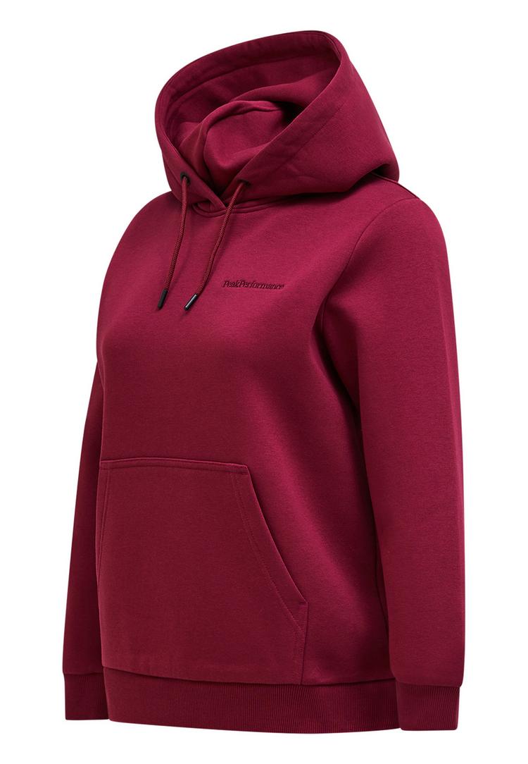Peak Performance Peak Performance W Original Small Logo Hood Sweatshirt Damen - weinrot - 0 | SportScheck