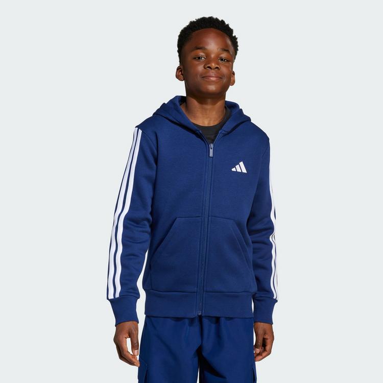 adidas adidas Essentials Kids Kapuzenjacke Hoodie Kinder - Dark Blue / White - 1 | SportScheck
