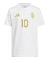 adidas Messi T-Shirt Kids Funktionsshirt Kinder - weiss