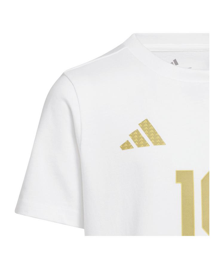 adidas adidas Messi T-Shirt Kids Funktionsshirt Kinder - weiss - 0 | SportScheck