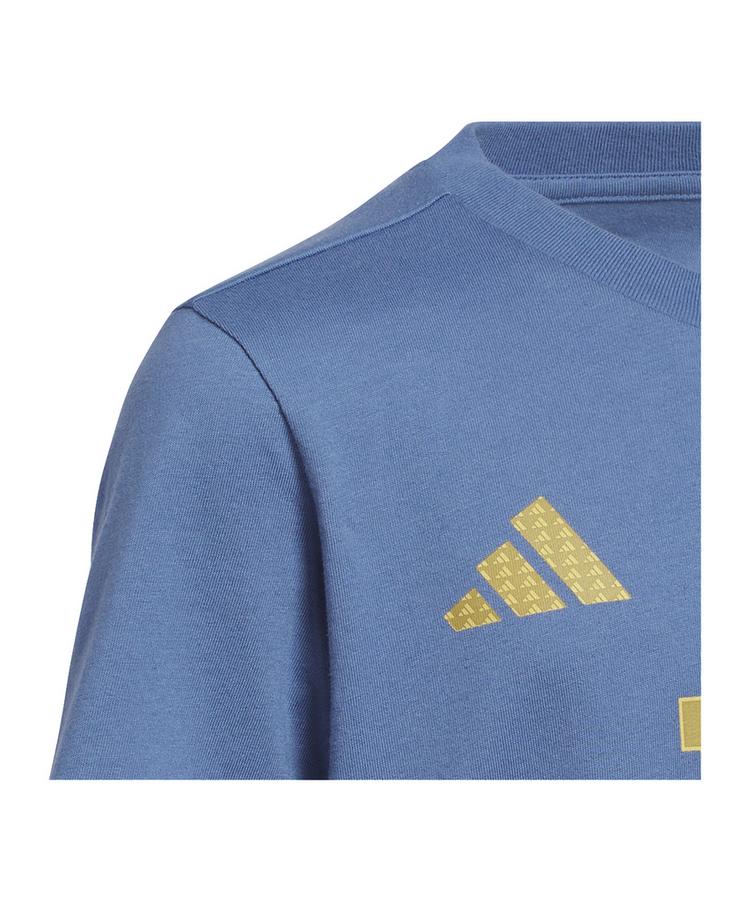 adidas adidas Messi T-Shirt Kids Funktionsshirt Kinder - blau - 1 | SportScheck