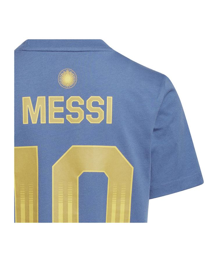 adidas adidas Messi T-Shirt Kids Funktionsshirt Kinder - blau - 2 | SportScheck