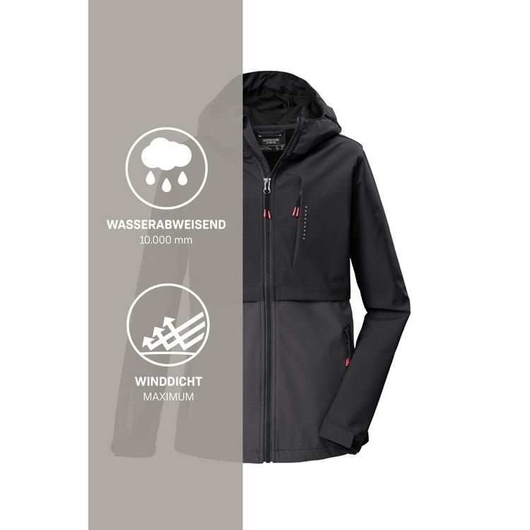 KILLTEC KILLTEC KOS 153 GRLS SFTSHLL JCKT Softshelljacke Kinder - Schwarz0110 - 4 | SportScheck