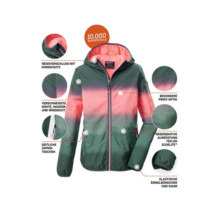 KILLTEC KILLTEC KOS 155 GRLS JCKT Softshelljacke Kinder - Gr&uuml;n208 - 3 | SportScheck